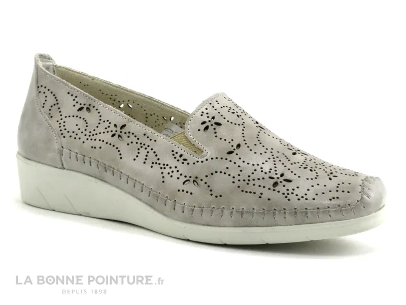 Achat chaussures Moran's Femme Chaussure aérée, vente Morans KINES 26184 - Beige - Perforations -  Mocassin Femme