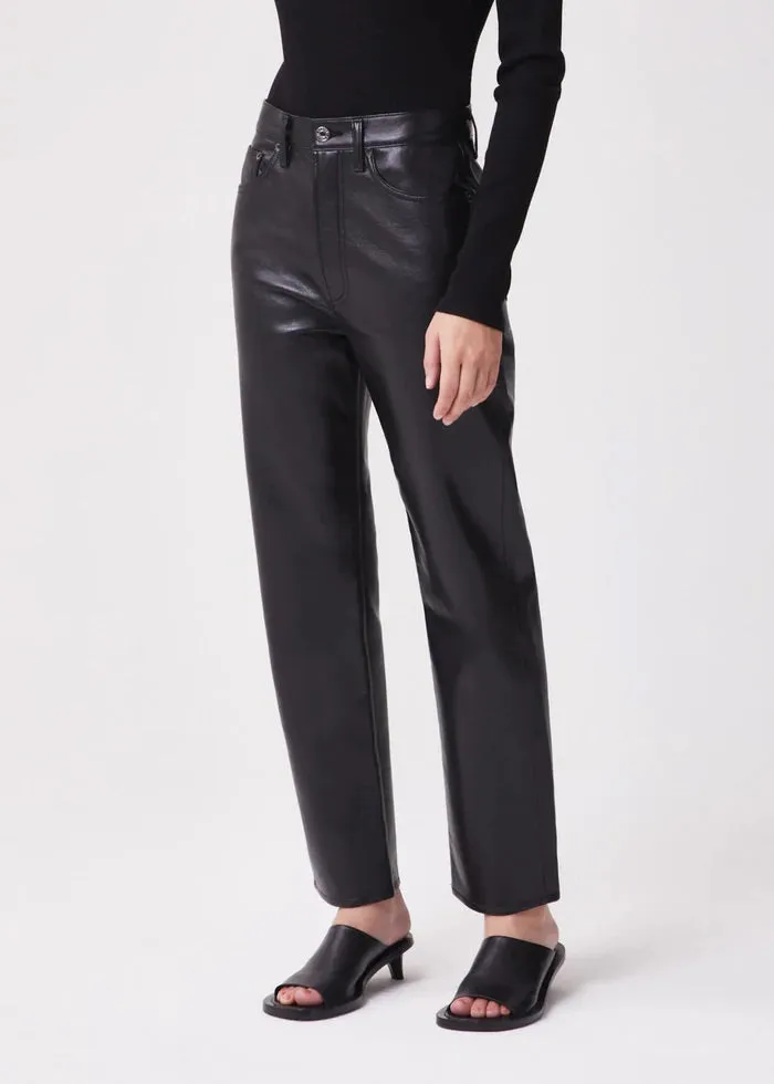 Agolde - Pantalon Année 90 Cuir Recyclé