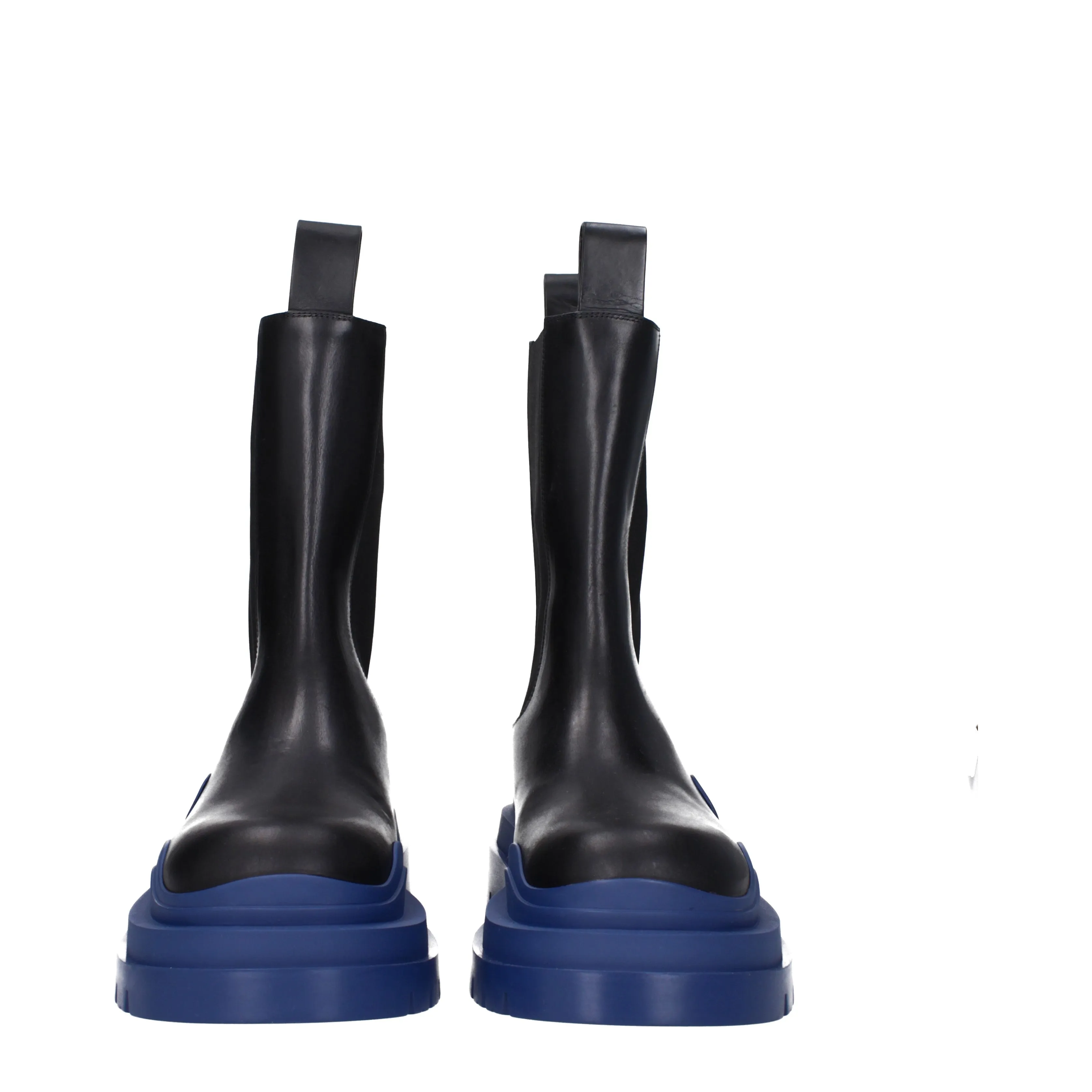 Bottega veneta hommes 's Bottes en cuir noir / croisière