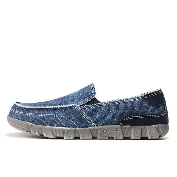 Chaussure Année 90 en Toile Denim Vintage Verte