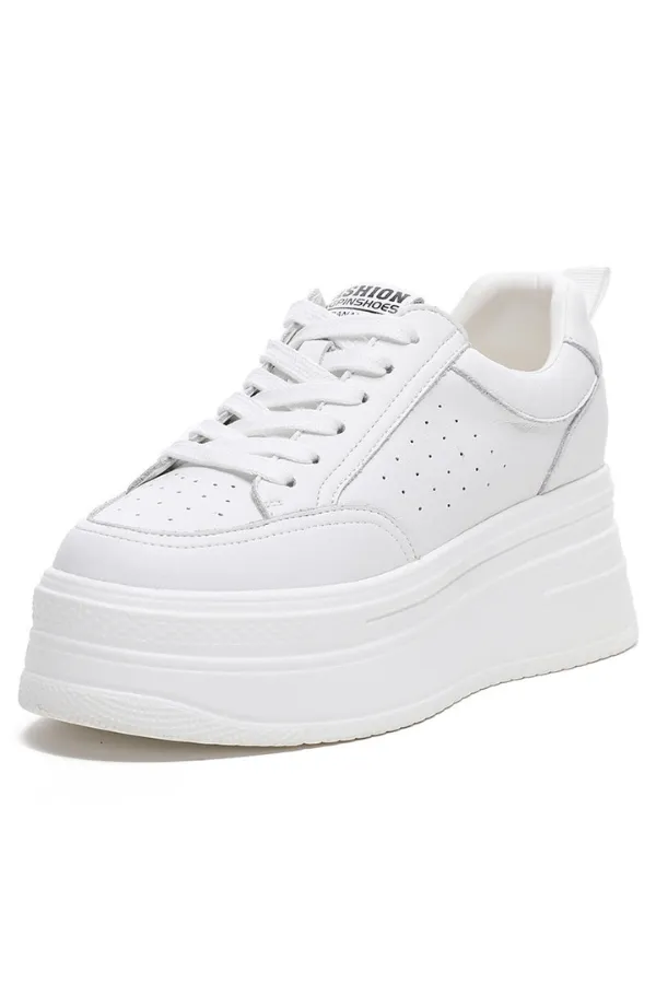 Chaussure Blanche Plateforme Y2K