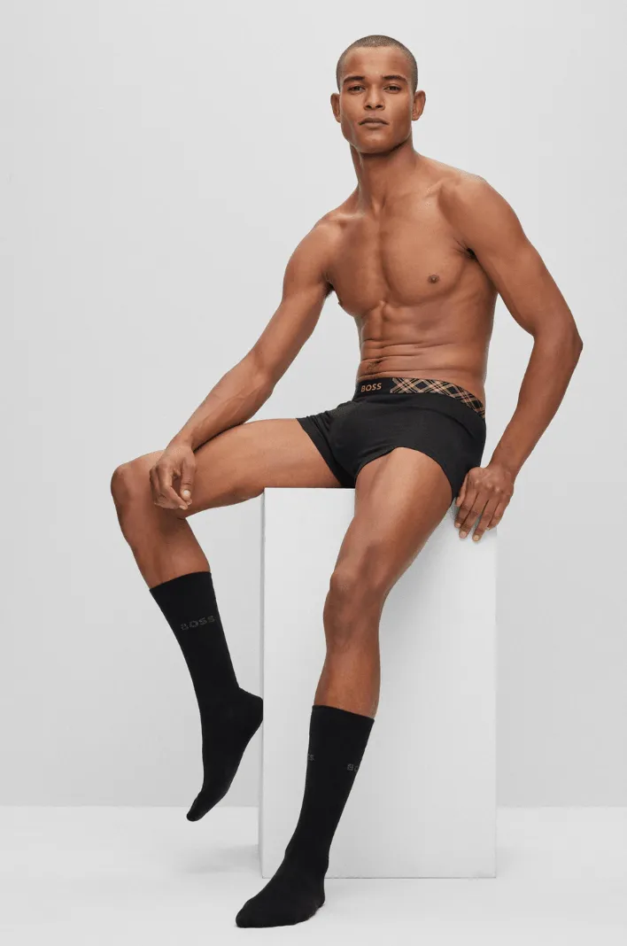 Coffret boxer et chaussettes BOSS noir