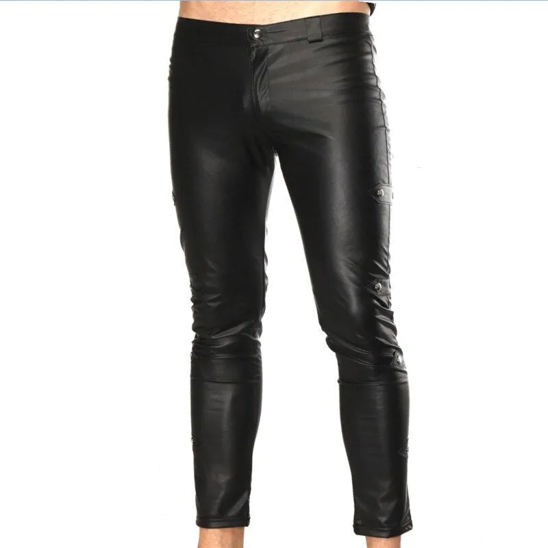 Cuir moto année 70 homme pantalon