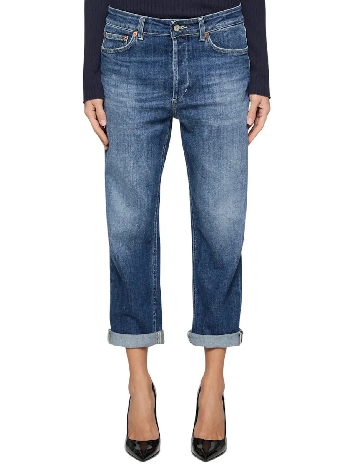 DONDUP Jeans Femme KOONS JEWEL PANTALON DP268B DSE340D HS3 800 Bleu