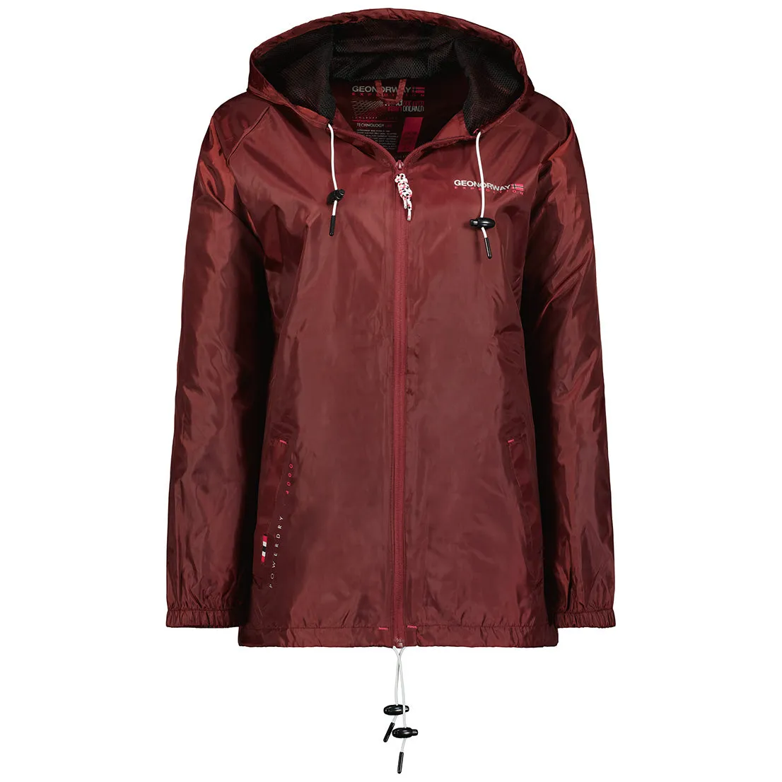 Geographical Norway Boat Femme - Veste femme coupe-vent Bordeaux