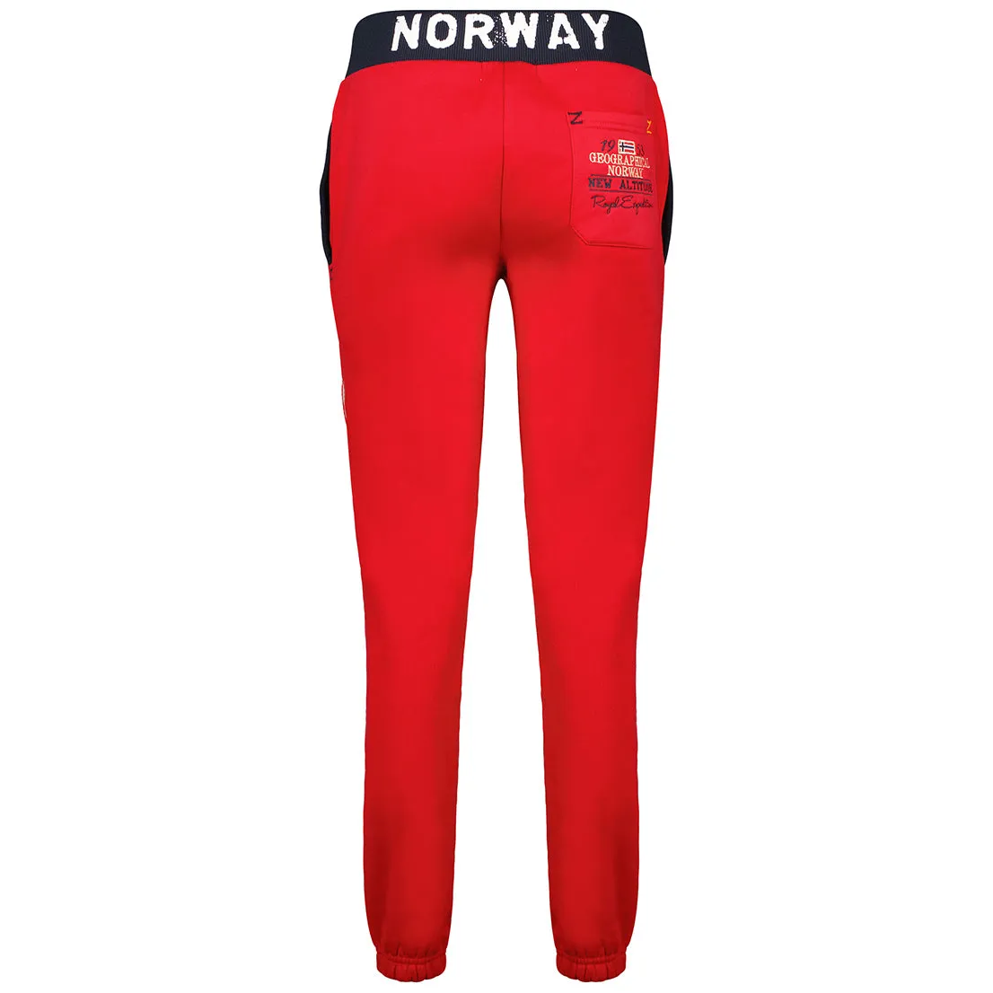 Geographical Norway Myer Femme - Pantalon de jogging bas resserré Rouge Rouge