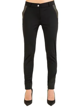 HBT - Basics Essentiels | Christina Uni Pantalon Femme Noir/Mordoré