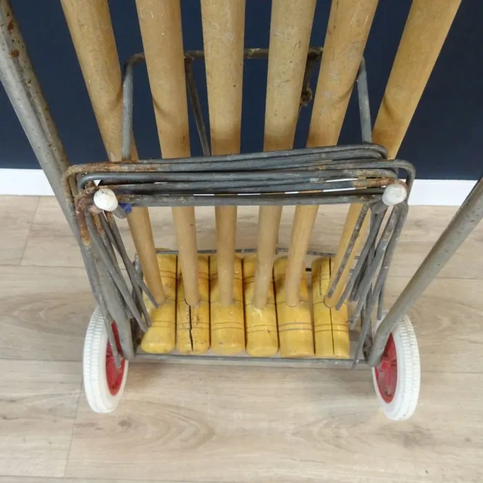 Jeu de croquet de jardin Vintage en bois pour 6 enfants - Le palais des bricoles