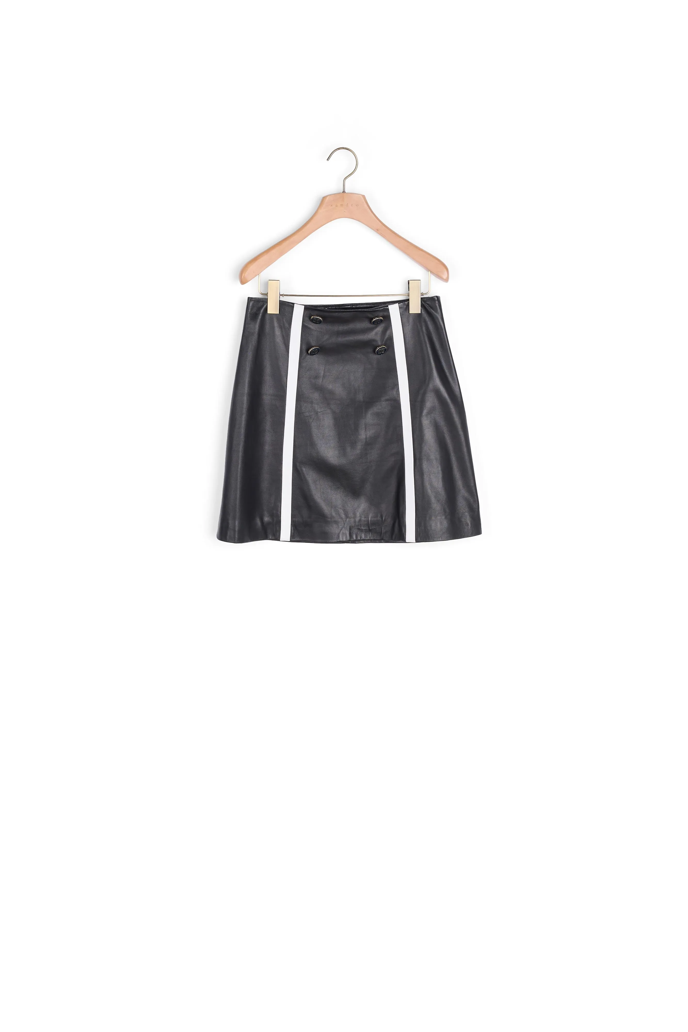 Jupe courte en cuir