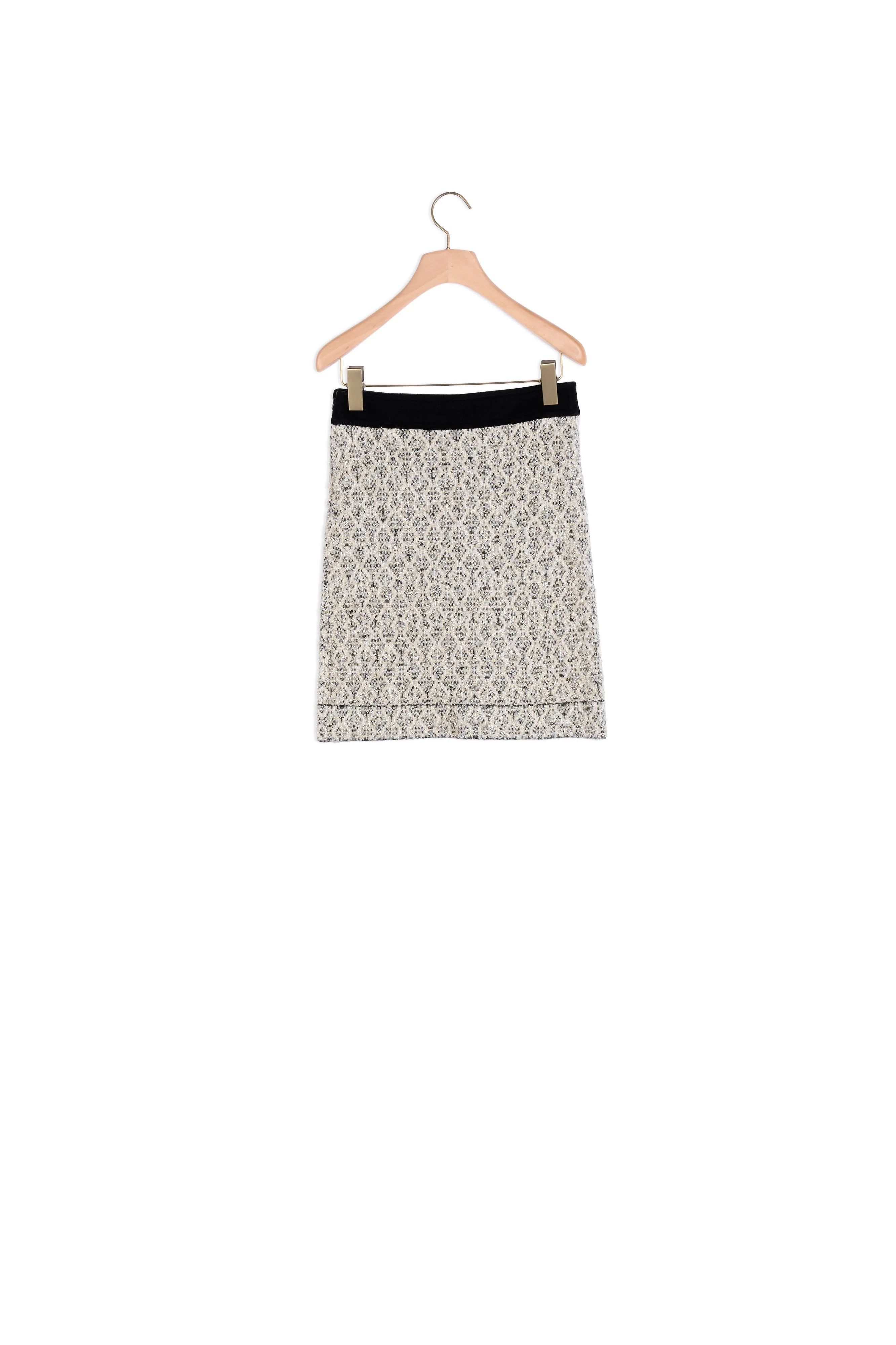 Jupe courte en maille jacquard