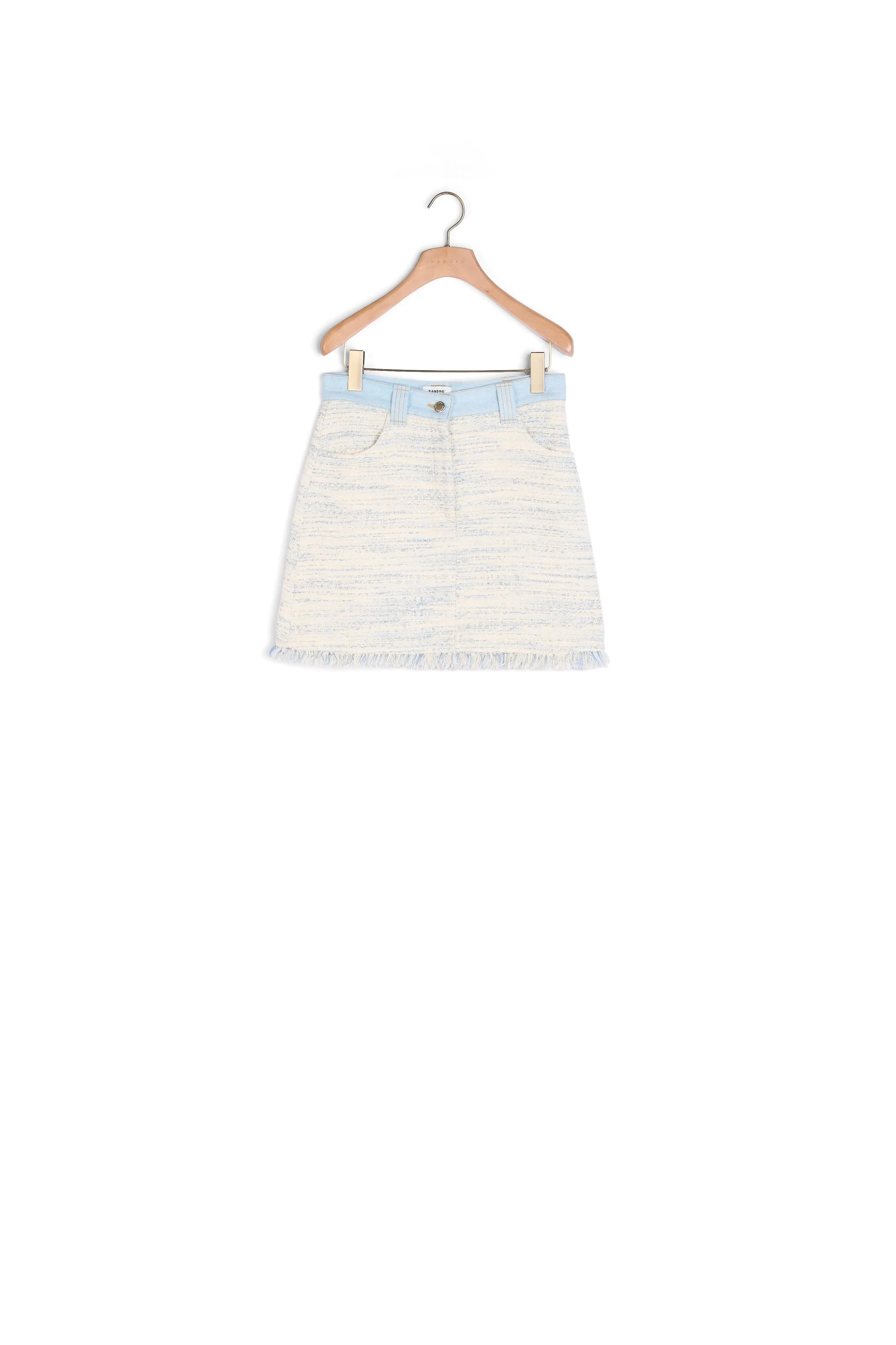 Jupe courte en tweed
