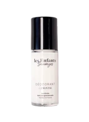 LES ENFANTS SAUVAGES  Déodorant bille Bio  100 Naturel - Senteur unisexe SANTAL (boisé)