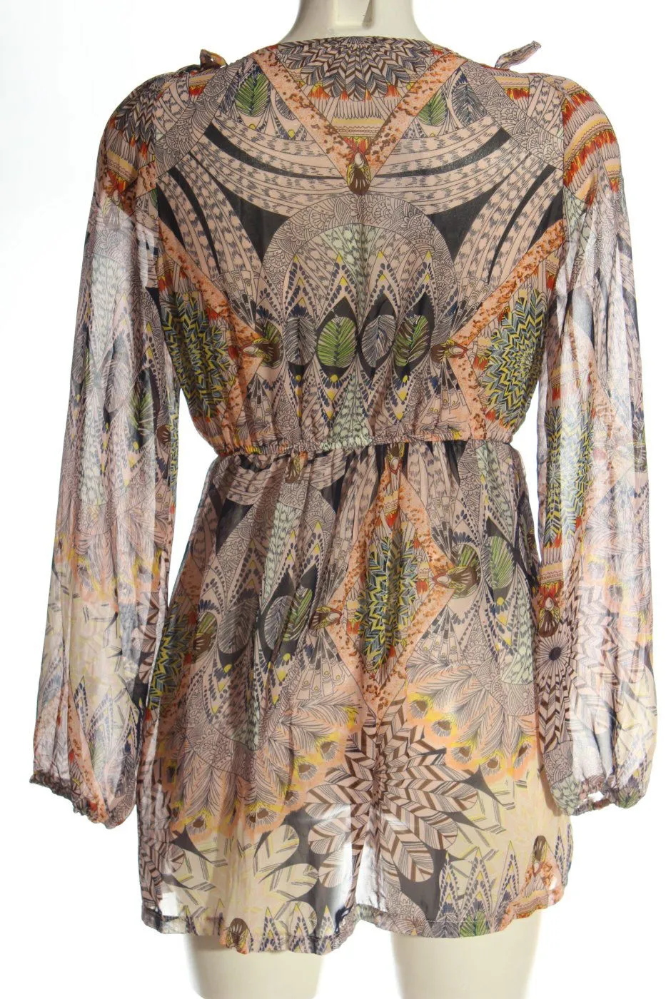 Lookbookstore Robe à manches longues imprimé allover style décontracté