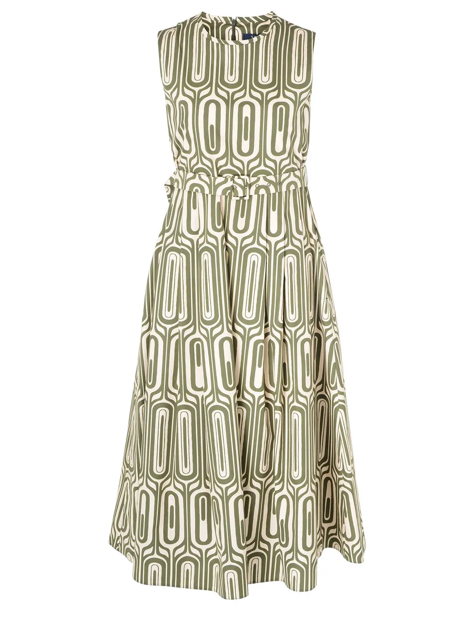 Max Mara S Andreis - Robe en coton imprimé vert