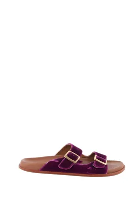 Mules en velours