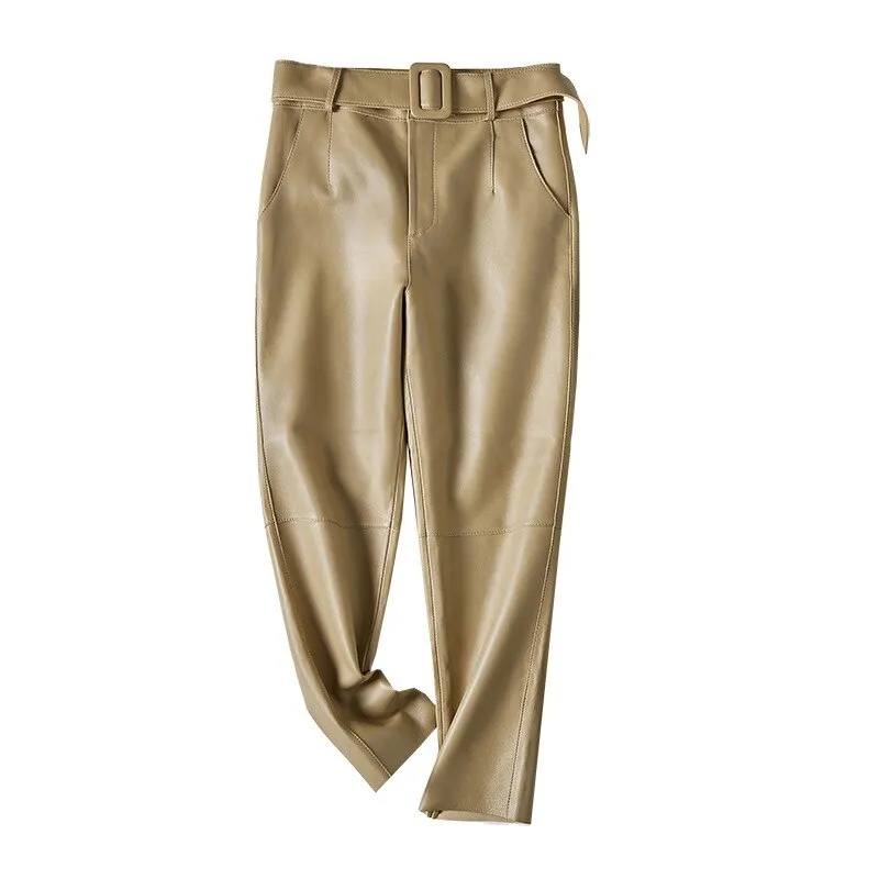 Pantalon année 70 femme avec ceinture