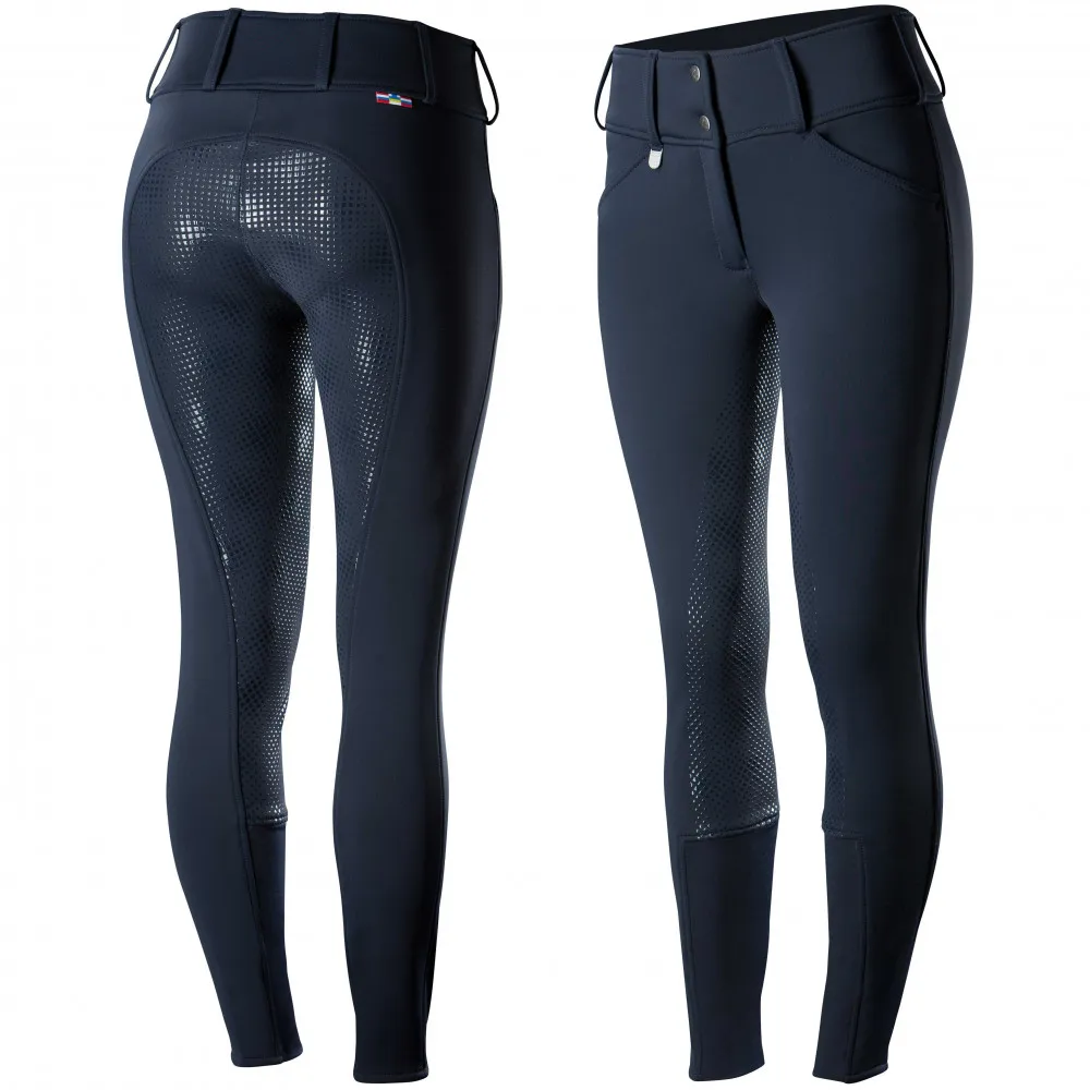 Pantalon d'équitation Thermo Grand Prix Horze avec fond peau silicone femme