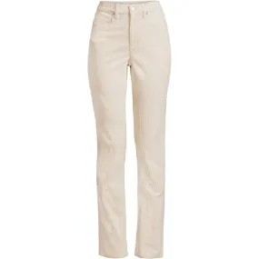 Pantalon Droit en Velours Côtelé Stretch à Taille Haute, Femme Grande Taille
