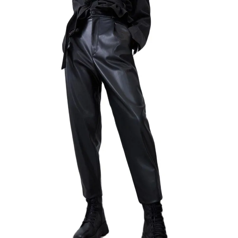 Pantalon En Cuir Année 70 Femme