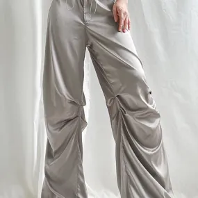 Pantalon satin femme