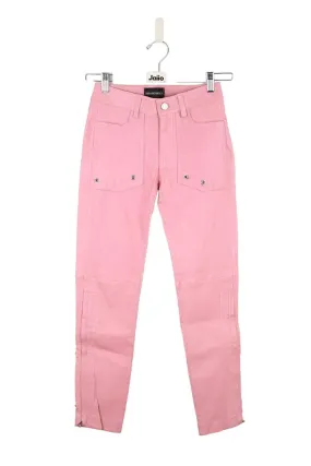Pantalon slim en cuir