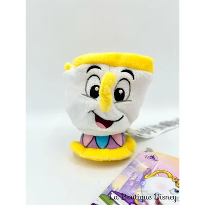 Peluche épaule Zip Disney Parks Disneyland La Belle et la Bête tasse peluche aimantée 10 cm