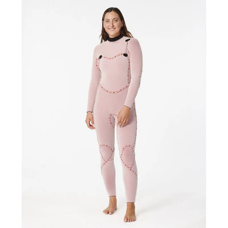Rip Curl Women Flashbomb 4/3 mm Chest Zip Wetsuit - Combinaison de surf femme | Hardloop