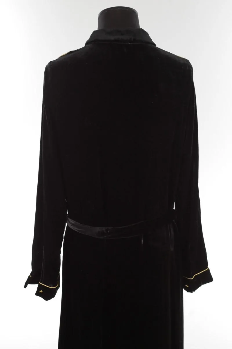 Robe en velours Maison Sarah Lavoine noir. Matière principale velours. Taille 36