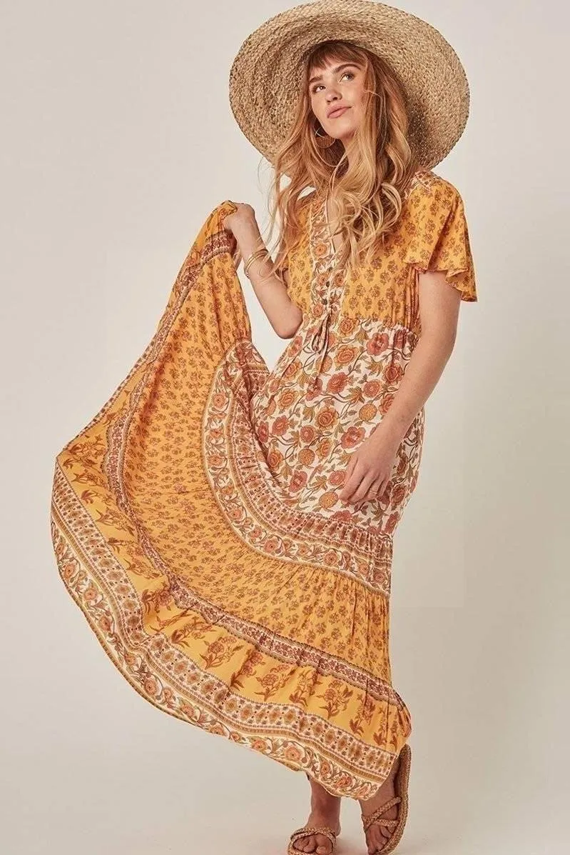Robe longue bohème tendance