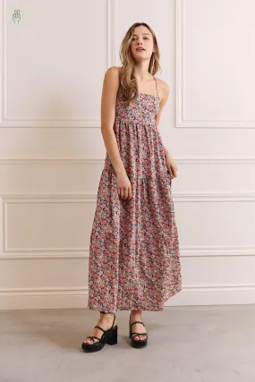 Robe maxi paysanne - 2086 (Seconde Main)