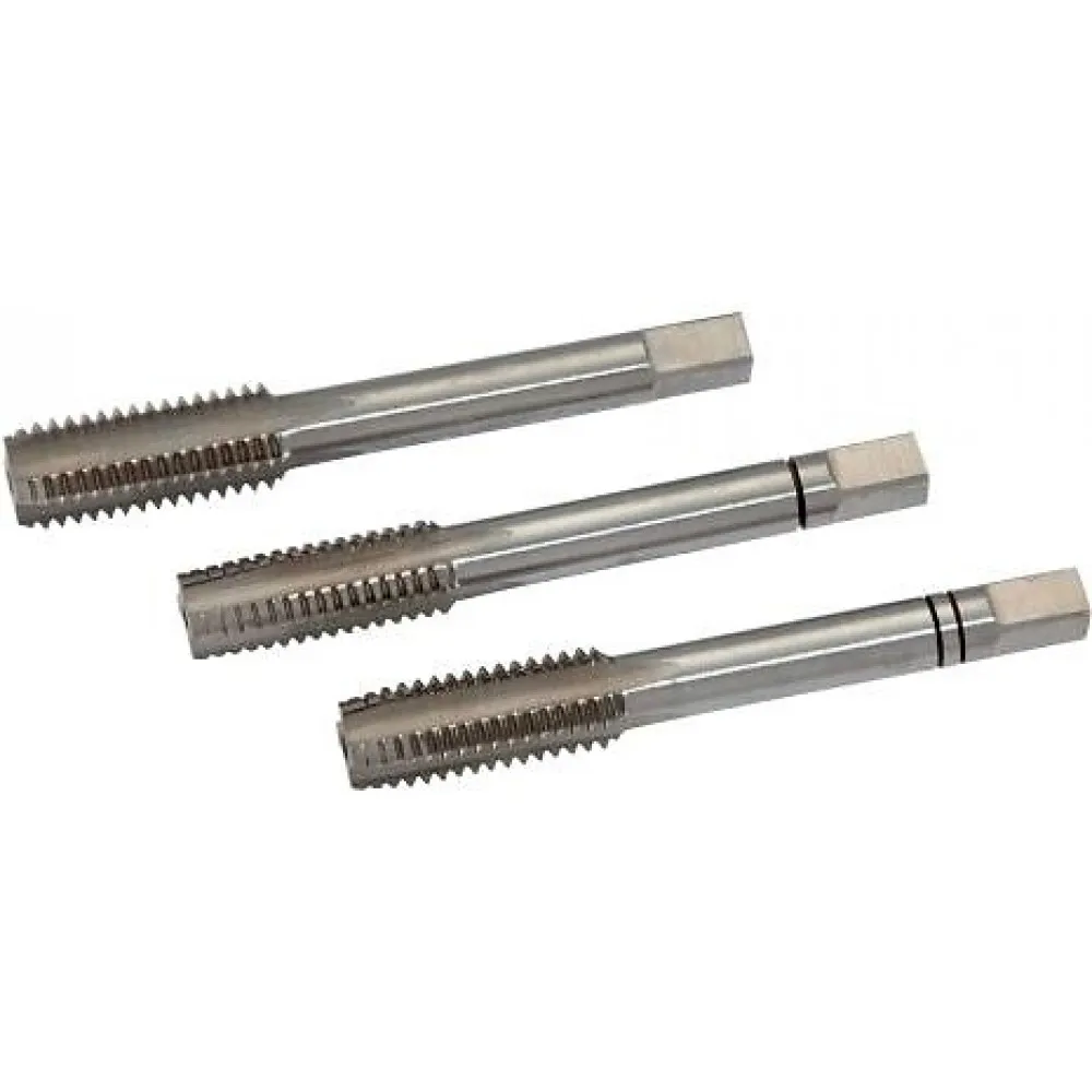 Set de 3 tarauds à main HSS - finition brillante - pas ISO à droite SAM OUTILLAGE sur Bricozor