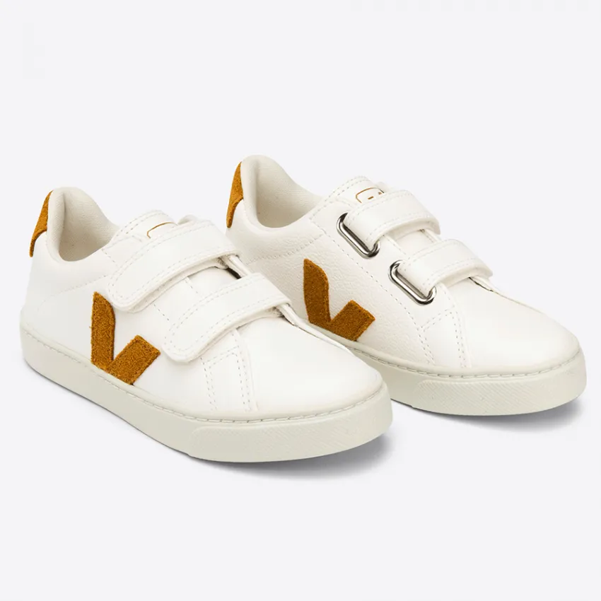 Sneakers Veja esplar white camel pour enfants | Petites Fripouilles