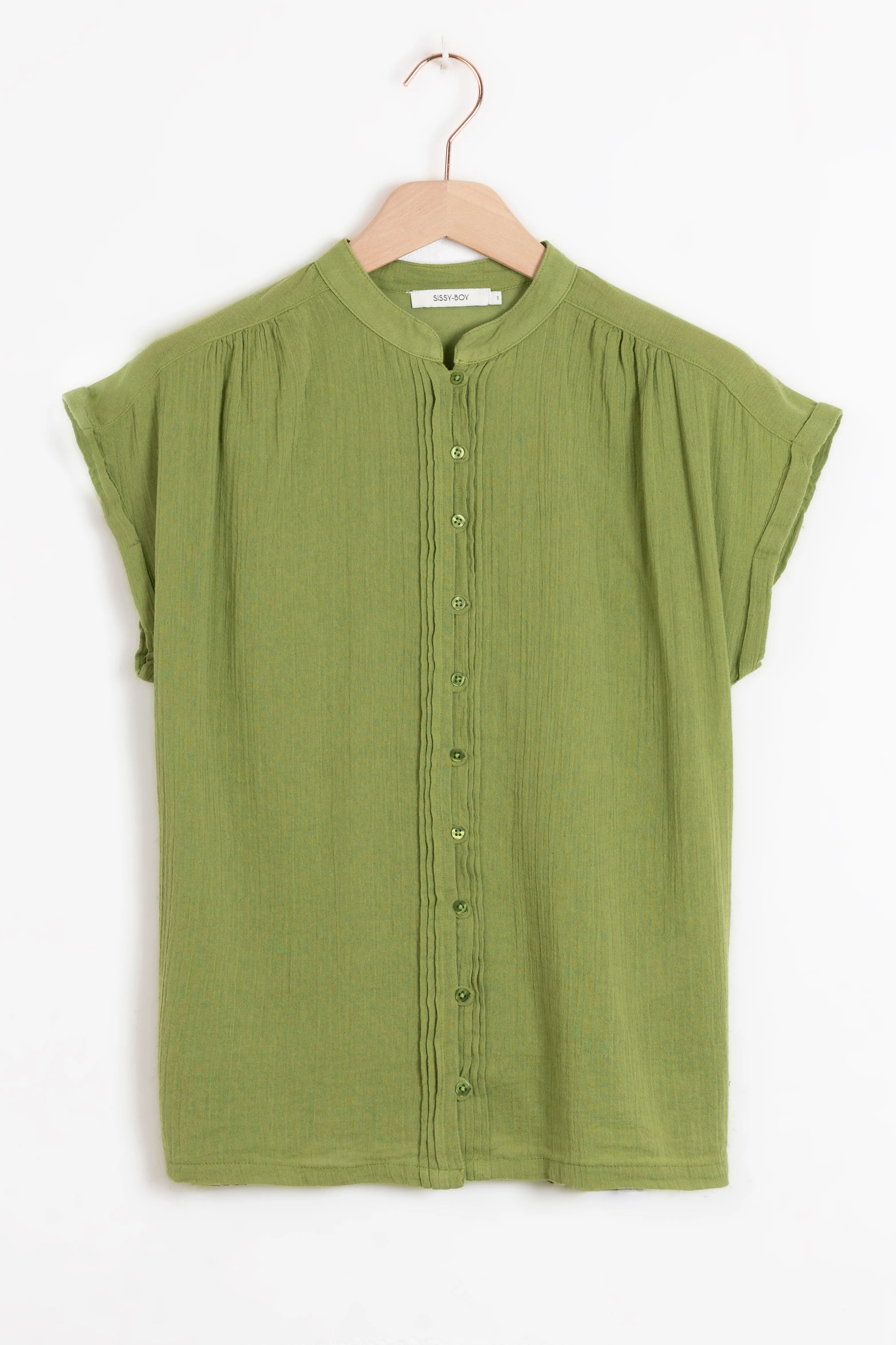 T-shirt avec boutons - vert