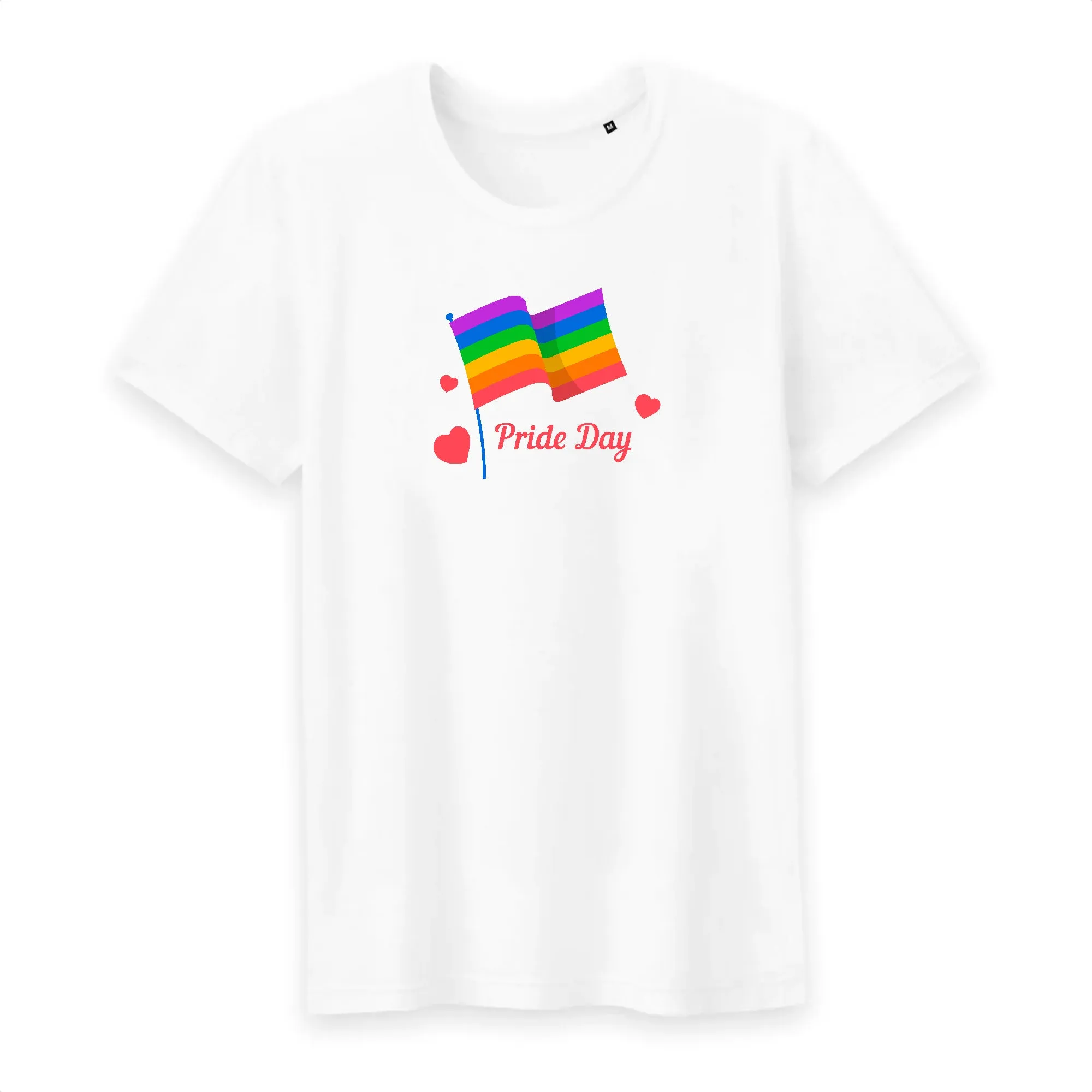 T shirt homme col rond LGBT Drapeau