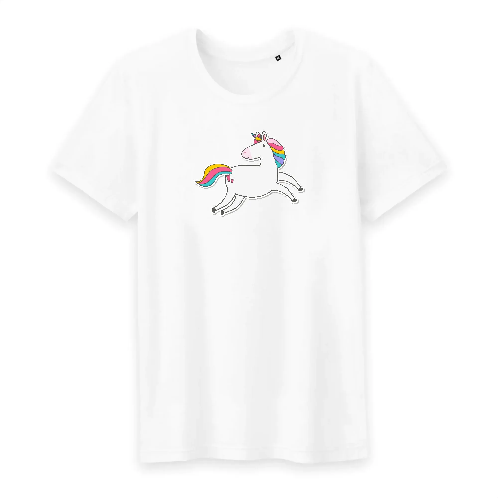 T shirt homme col rond Licorne mignonne