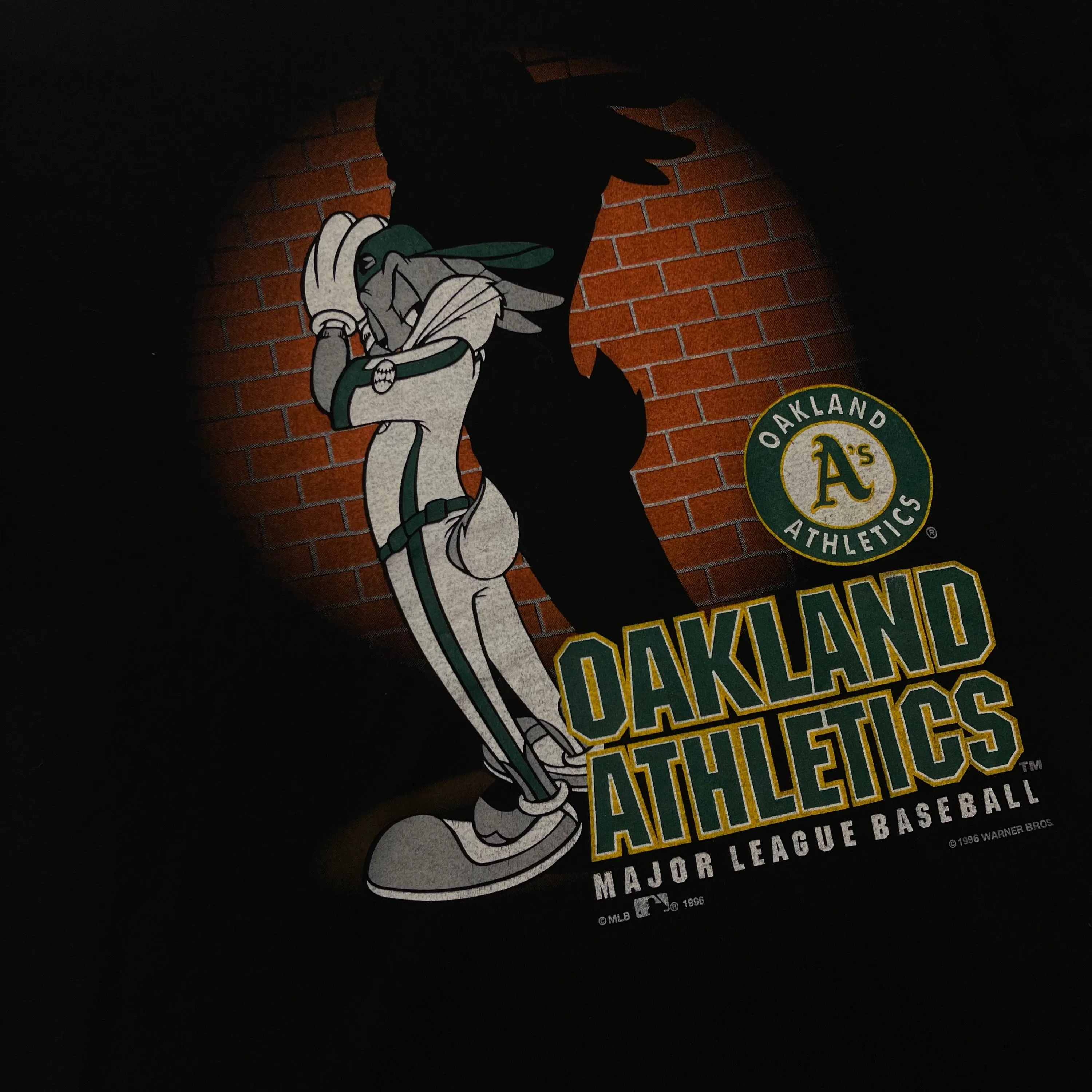 T-shirt - Looney Tunes Oakland Athletics - Noir