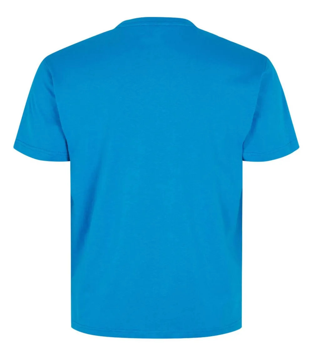T-shirt North 56°4 Grande Taille en coton avec manches courtes et col rond bleu