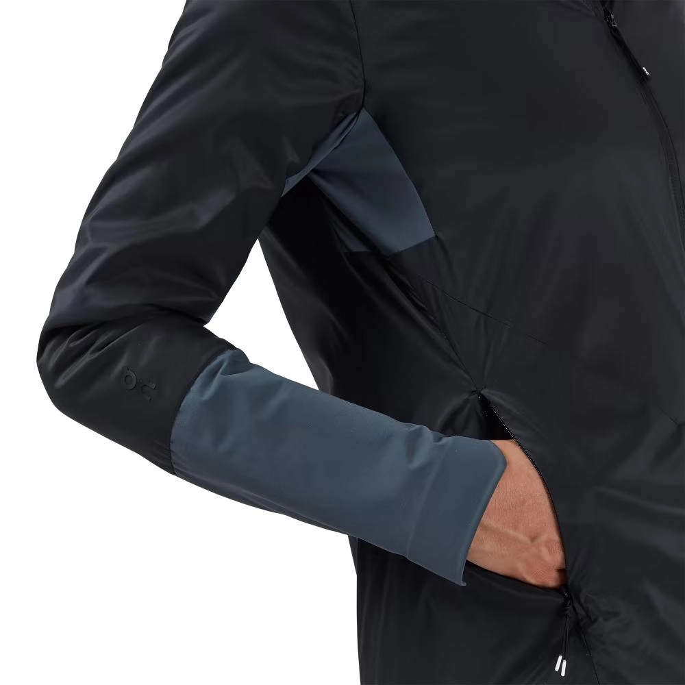 Veste de Course On Running Femme Insulator Black Dark