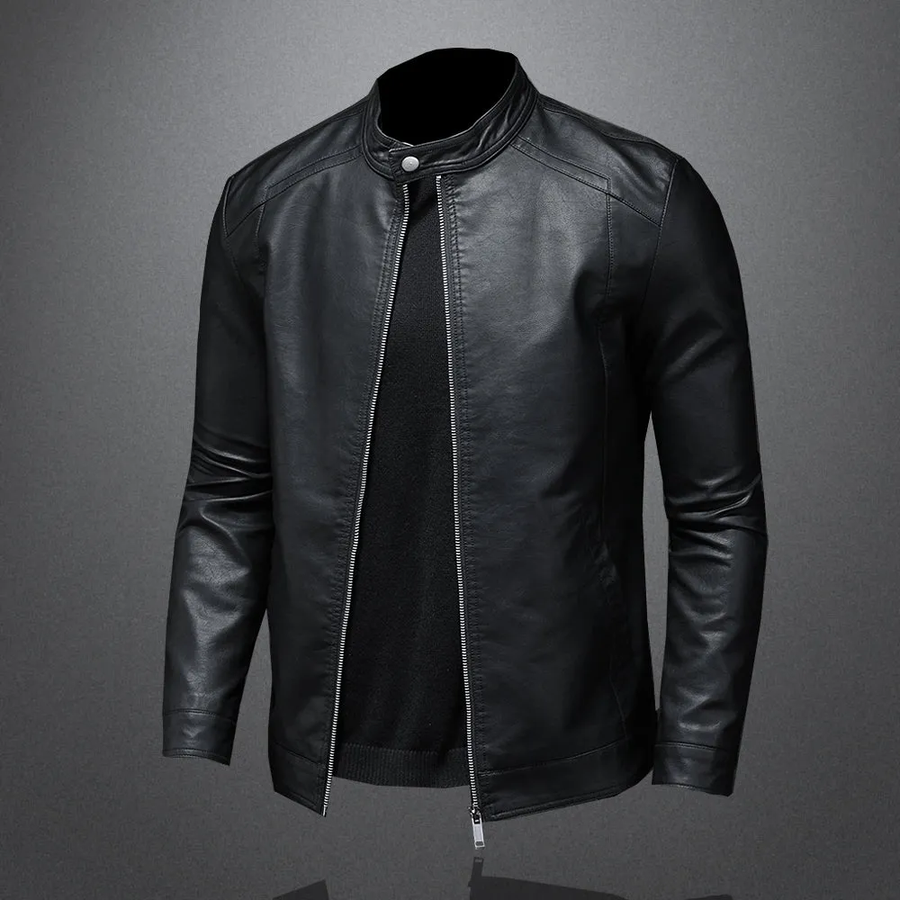 Veste de Moto en Cuir pour Hommes