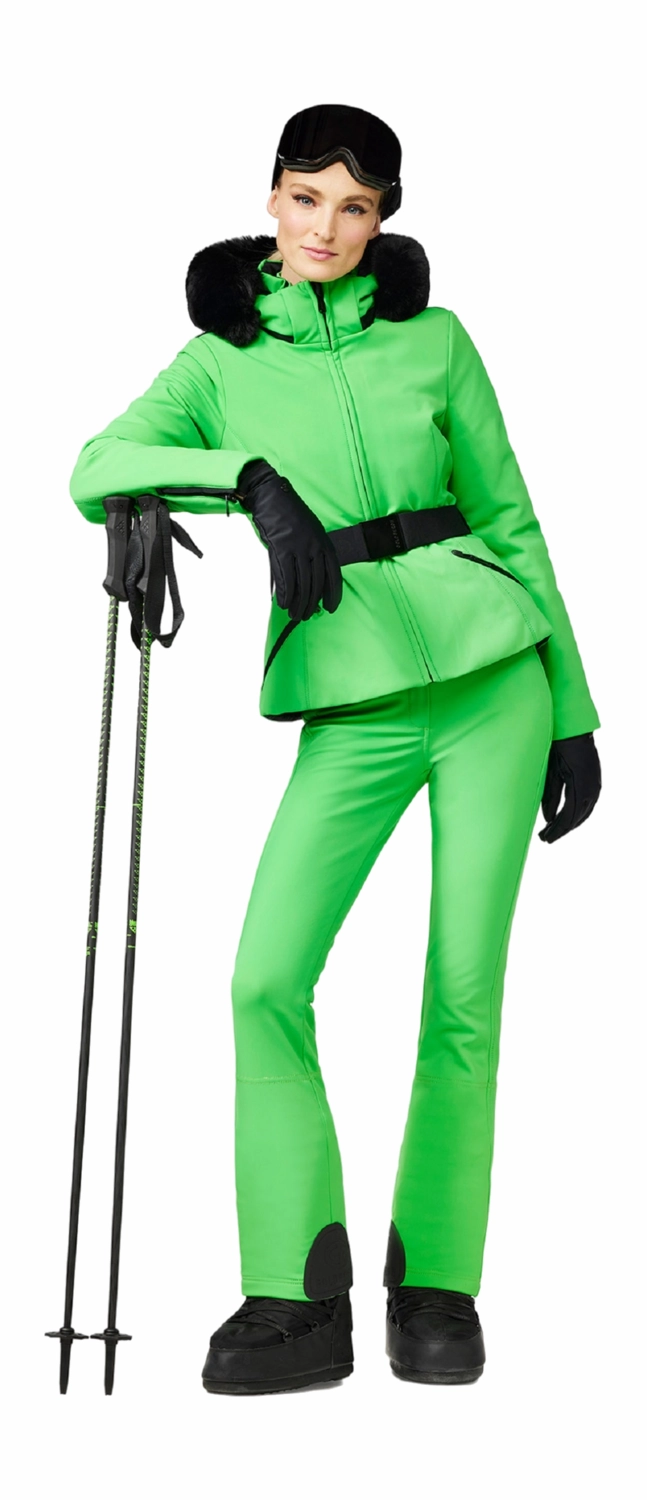 Veste de Ski Goldbergh Femme Hida Faux Border Flash Green