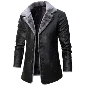 Veste en cuir pour homme - phrem