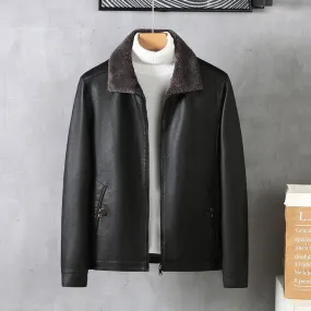 Veste en Cuir Vintage pour Hommes