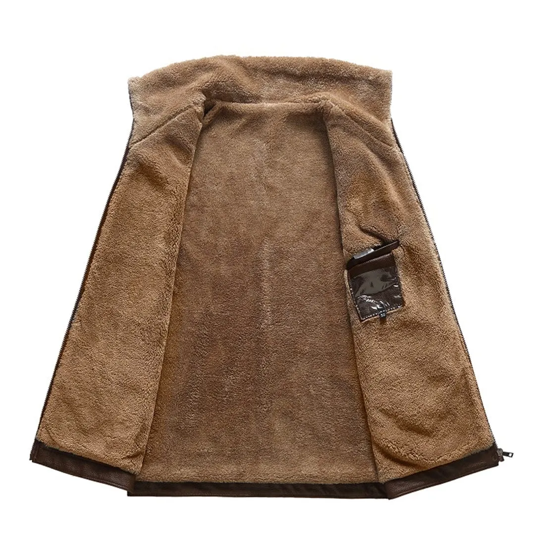 Veste en Cuir Vintage pour Hommes