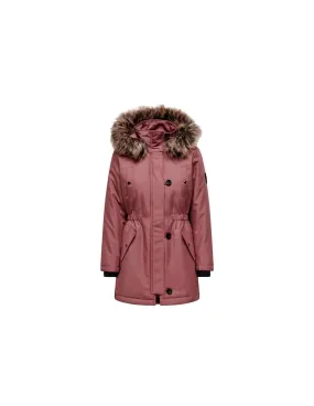 Veste Only Onliris Fur Winter Rose Brown Femme