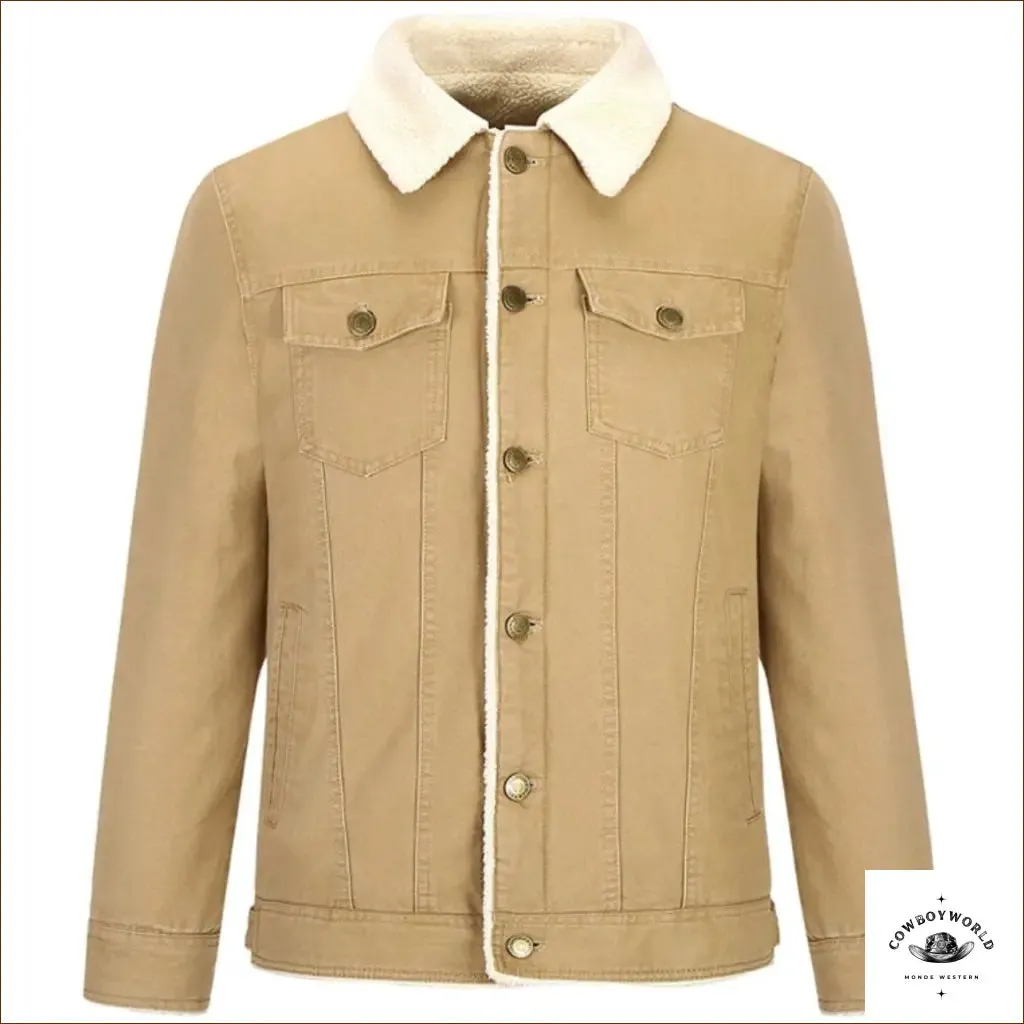 Veste Western en Jean Beige